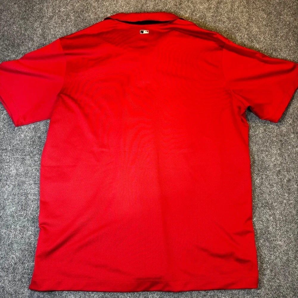 Nike Dri Fit Red Arizona Diamondbacks MLB Baseball Polo Shirt Mens‎ XXL